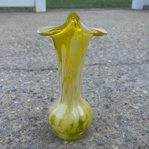 Yellow One or Two stem vase